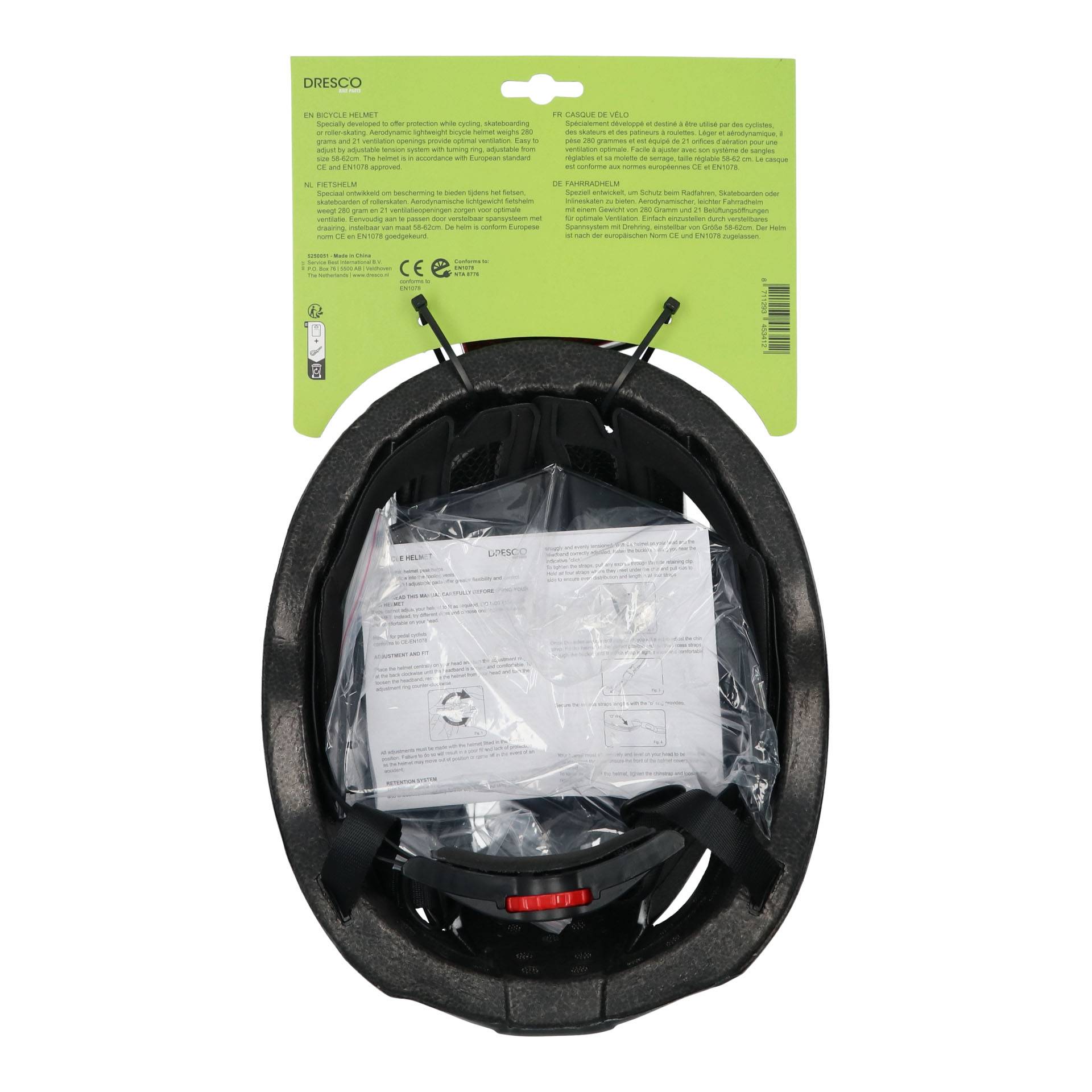 Dresco Fietshelm maat L 58-61cm-4