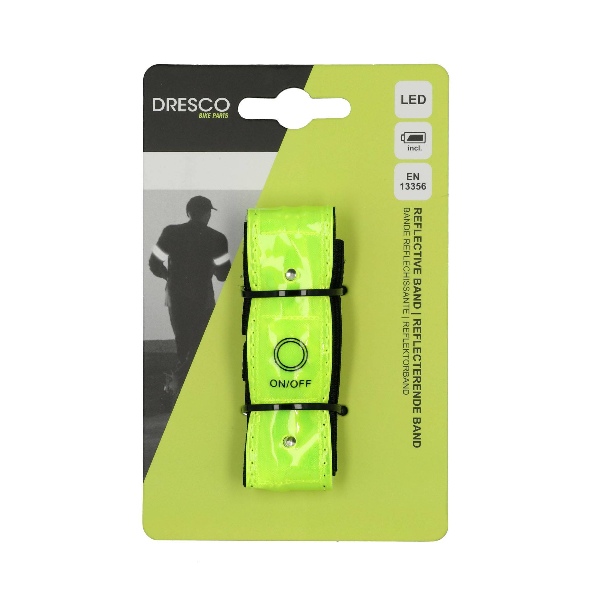 Dresco Reflecterende Armband 4 LED-3
