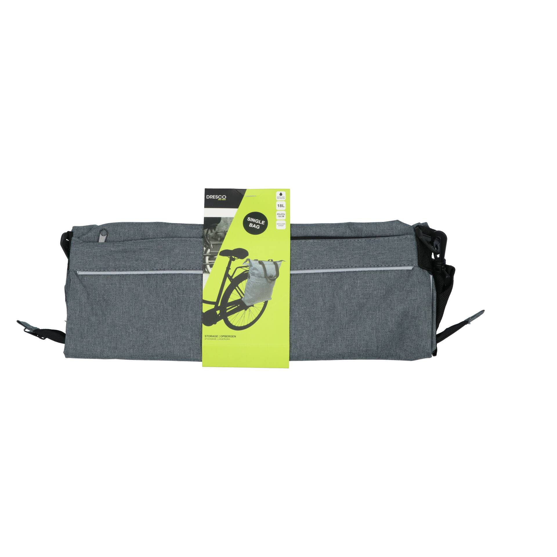 Dresco Enkele fietstas Grijs 18 Liter-1