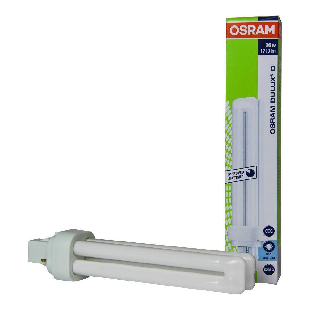 Osram DULUX D fluorescentielamp 26W/865 G24D-3-1