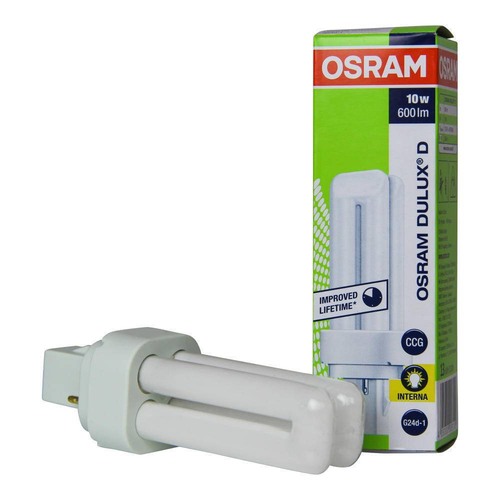 Osram DULUX D energiebesparende lamp 10W/827 G24D-1 FS1-1