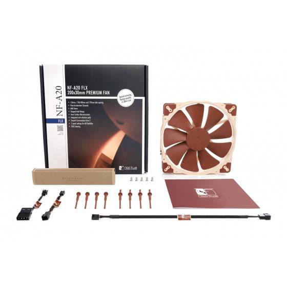 Noctua NF-A20 FLX computerbehuizingsventilator 20 cm beige, bruin-8