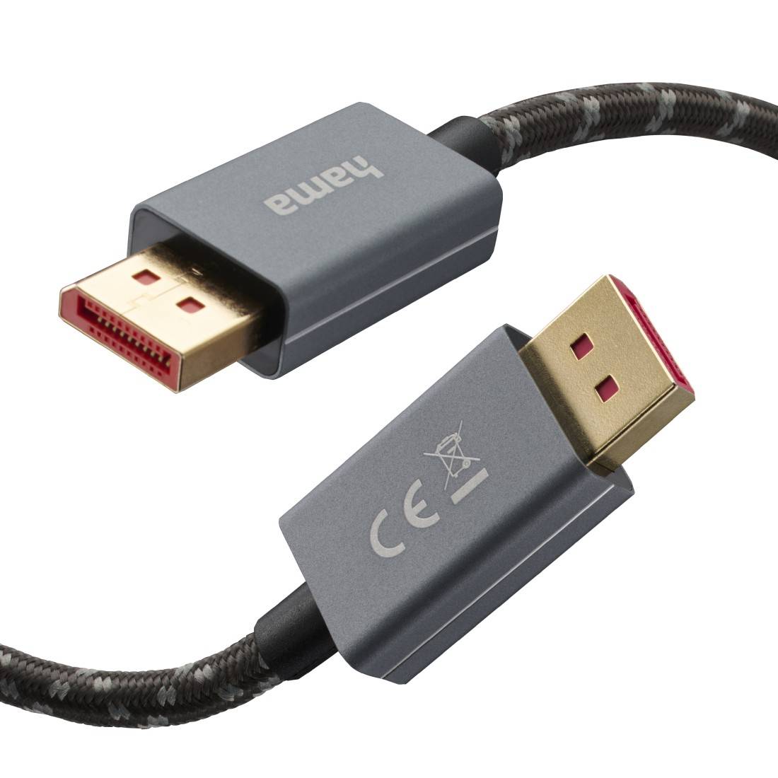 Hama DisplayPort-kabel DP 1.4 Ultra-HD 8K Alu 2,00m-1