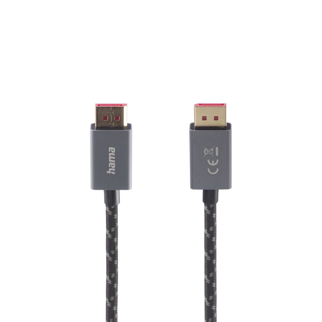 Hama DisplayPort-kabel DP 1.4 Ultra-HD 8K Alu 2,00m-2