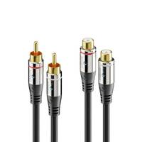 Sonero S-AC710-005 - RCA - Mannelijk - RCA - Vrouwelijk - 0,5 m - Zwart-0
