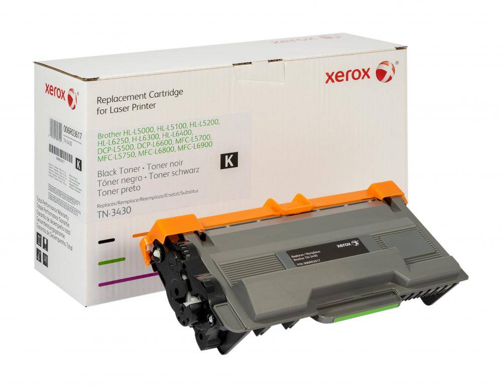 Xerox Toner vervangt Brother Brother TN3430 Compatibel Zwart 3000 bladzijden Everyday Remanufactured 006R03617-1