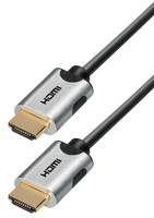 HDMI kabel - versie 2.1 (8K 60Hz + HDR) - metalen connectoren / zwart - 2 meter-0