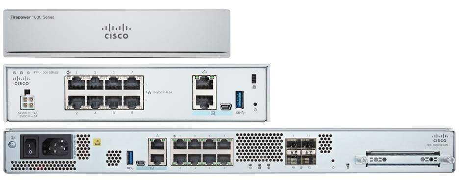Cisco Firepower FPR-1010 Netwerkbeveiliging/Firewall-apparatuur - 8 poort - 10/100/1000Base-T - Gigabit Ethernet - No --1
