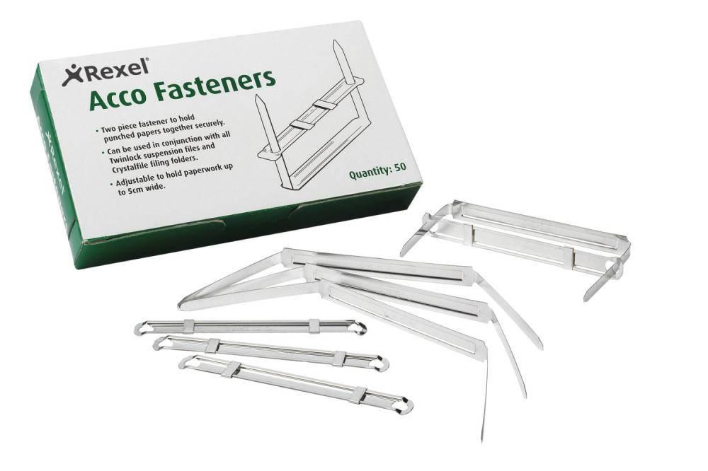 Rexel 5011858708500 Rexel - Fastner 80 x 50 mm (50)-1