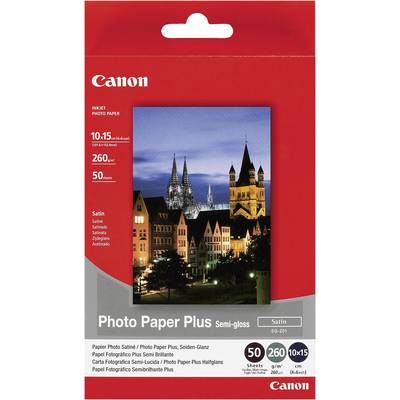 Canon Photo Paper Plus Semi-gloss SG-201 1686B015 Fotopapier 10 x 15 cm 260 g/m² 50 vellen Zijdeglans