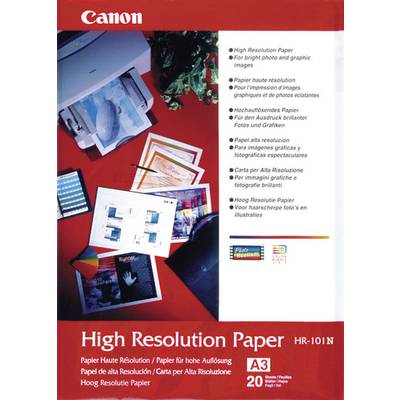 koppeling Vel zag Canon High Resolution Paper HR-101 1033A006 Fotopapier DIN A3 106 g/m² 20  vellen Mat kopen ? Conrad Electronic