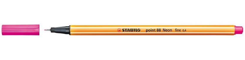 Fineliner stabilo point 88/056 f neon roze | 1 stuk-1