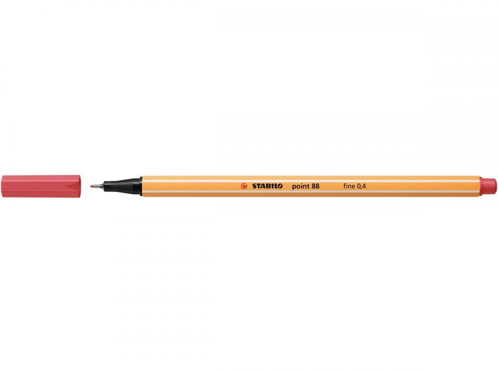 Fineliner STABILO point 88/47 fijn roestig rood | 10 stuks-1