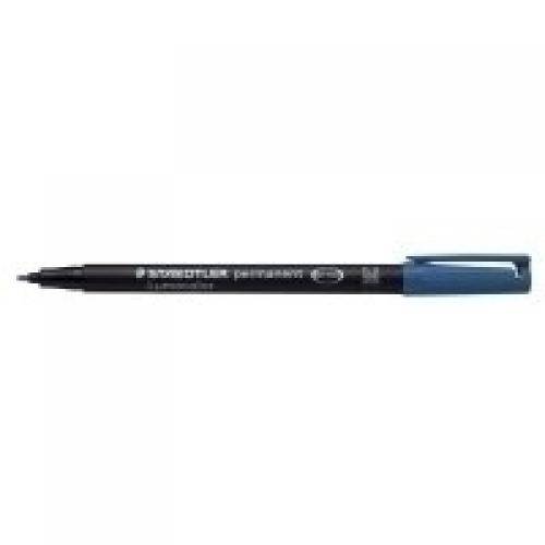 STAEDTLER foliepen Lumocolor perm M blauw 10 stuks-1