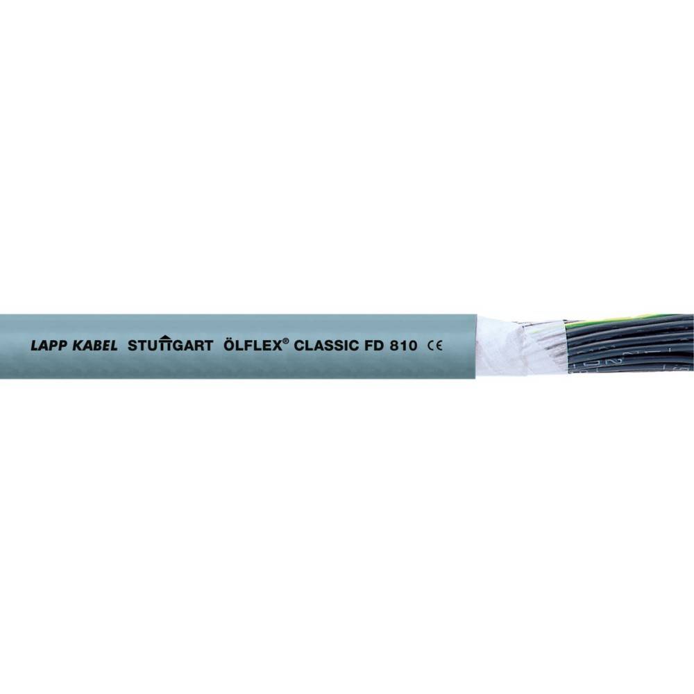 LAPP 26100/50 Geleiderkettingkabel ÖLFLEX® FD CLASSIC 810 2 x 0.5 mm² Grijs 50 m