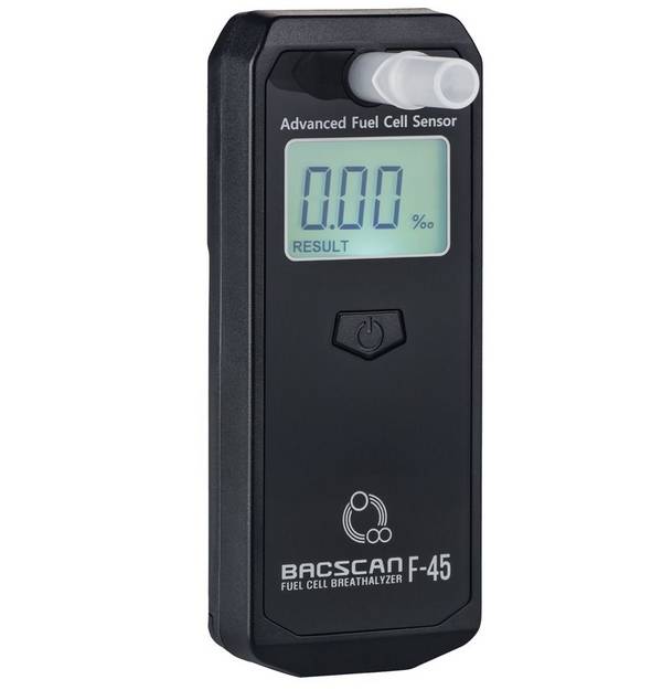 BACscan F-45 alcoholtester 0 - 4% Zwart