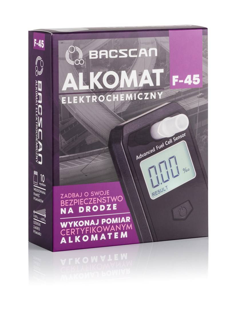 BACscan F-45 alcoholtester 0 - 4% Zwart-2