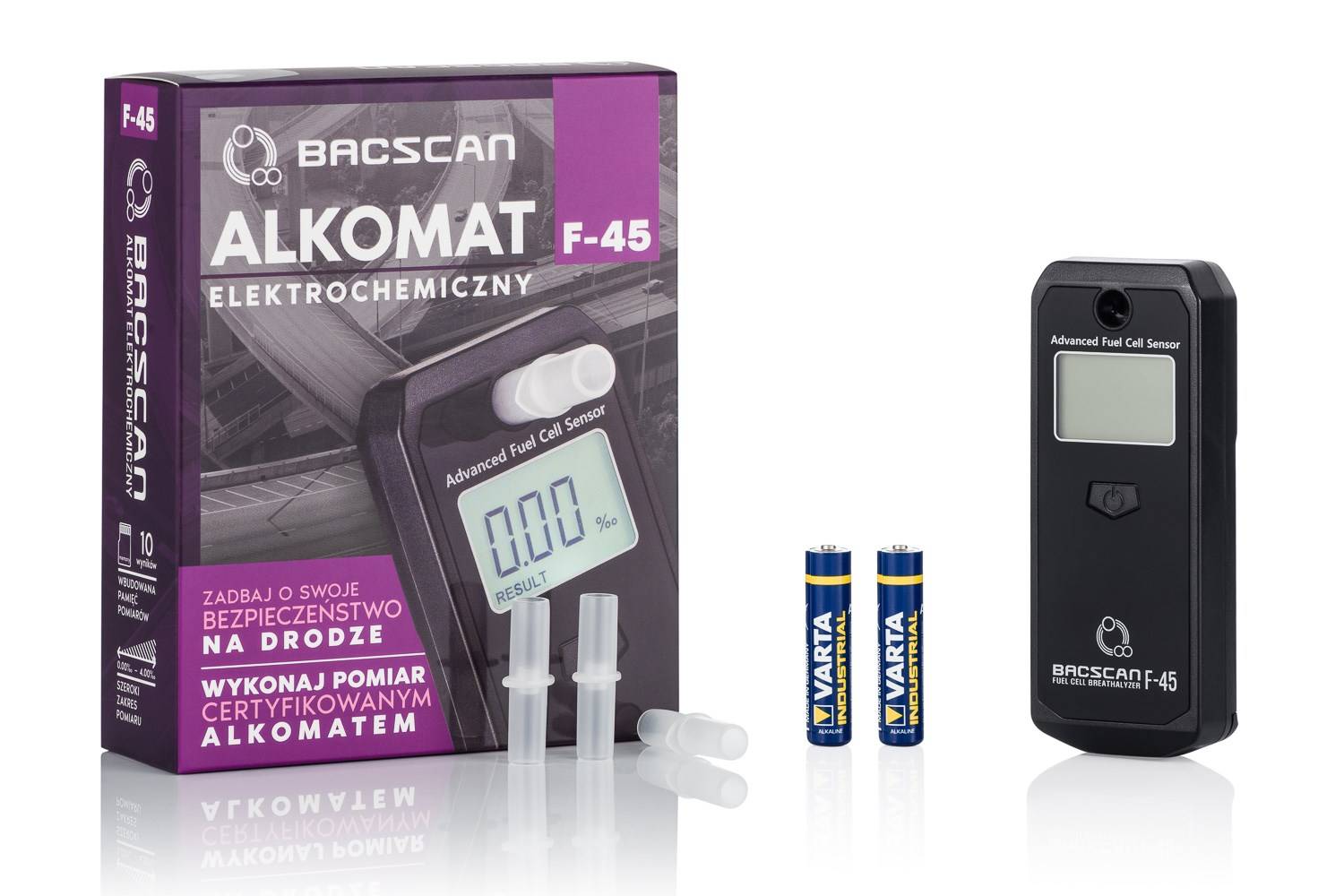 BACscan F-45 alcoholtester 0 - 4% Zwart-3