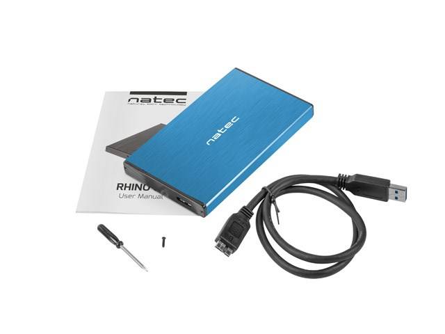 NATEC CASE HDD RHINO GO (USB 3.0, 2,5", BLAUW)-5