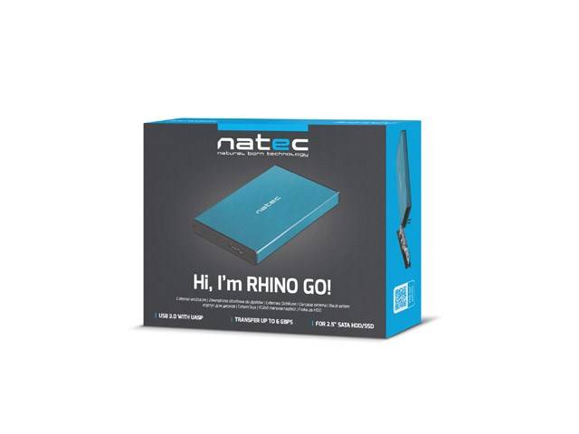 NATEC CASE HDD RHINO GO (USB 3.0, 2,5", BLAUW)-3