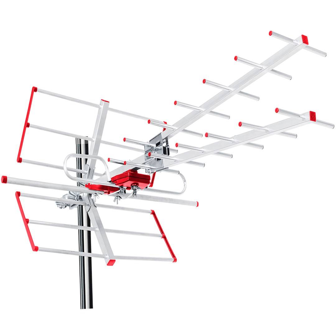 Maclean TV Systems MCTV-855A Full HD standaard terrestrische tv-antenne voor buiten, richtbaar DVB-T/T2 H.265 HEVC-1