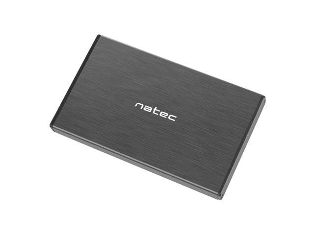 NATEC RHINO GO USB 3.0-behuizing voor 2,5'' SATA HDD/SSD, zwart aluminium-5