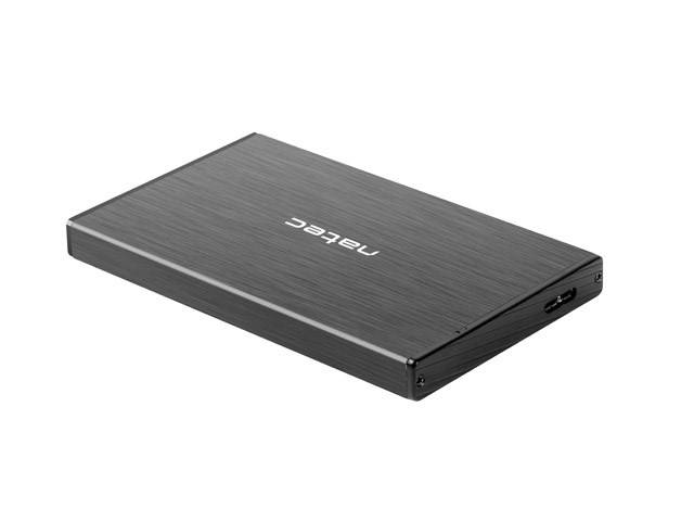 NATEC RHINO GO USB 3.0-behuizing voor 2,5'' SATA HDD/SSD, zwart aluminium-1