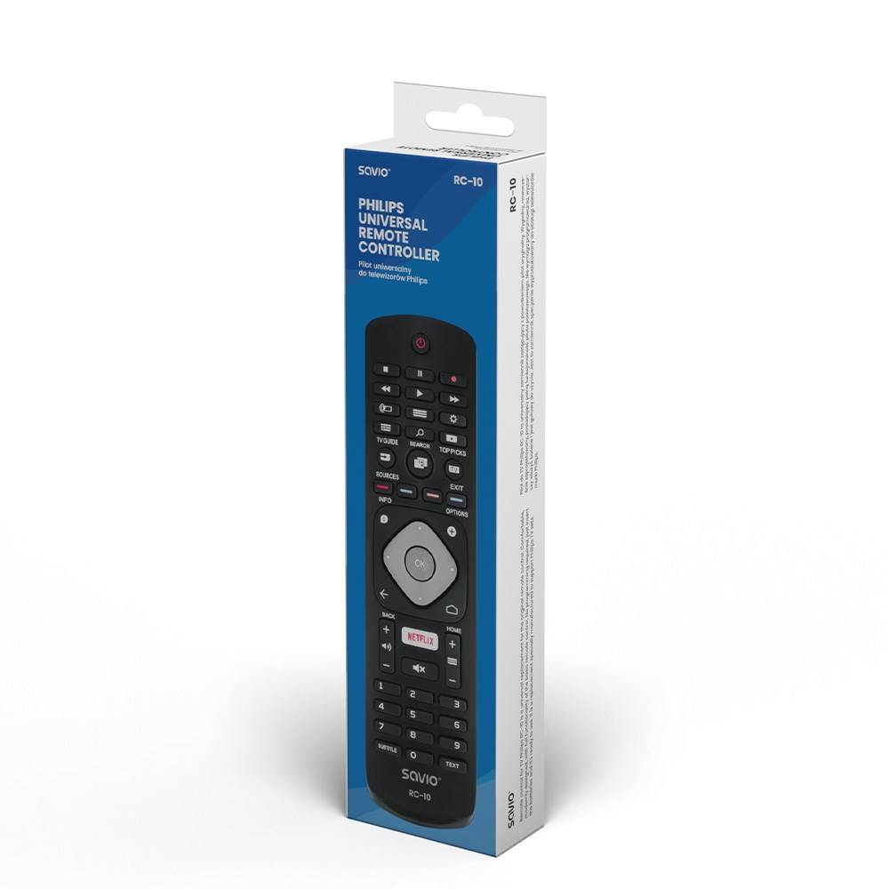 SAVIO universele afstandsbediening/vervanging voor PHILIPS TV RC-10 IR draadloze afstandsbediening-1