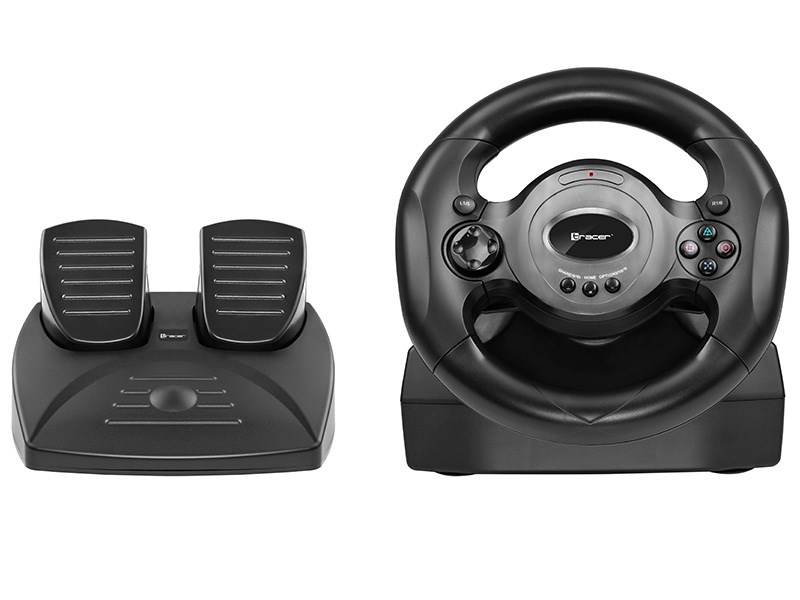 Tracer Rayder 4-in-1 zwart stuurwiel voor pc, PlayStation 4, PlayStation 3 en Xbox One.-0