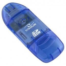 TITANUM TA101B kaartlezer Blauw USB 2.0-0