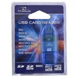 TITANUM TA101B kaartlezer Blauw USB 2.0-1