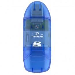 TITANUM TA101B kaartlezer Blauw USB 2.0-2