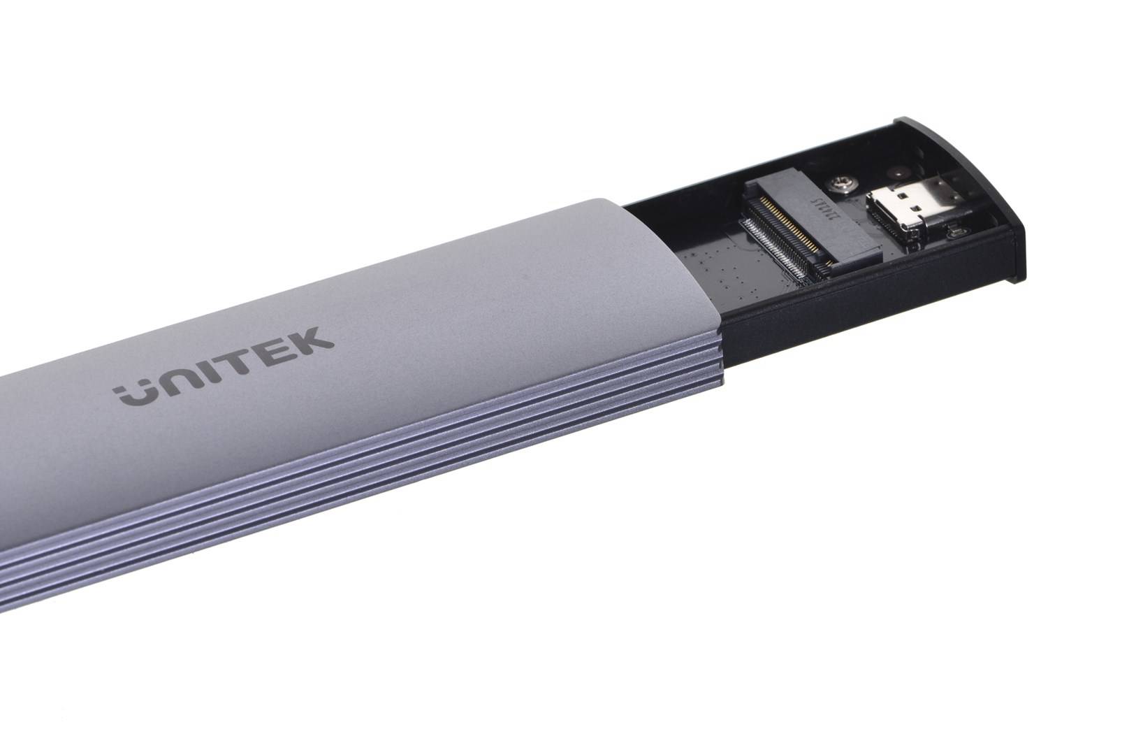 UNITEK M.2-behuizing, USB 3.2 Gen2 Type-C M.2 NVME/SATA SSD-1