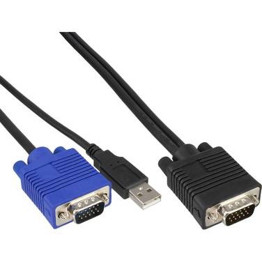 InLine® KVM-kabelset, USB, voor 19" KVM-switch, lengte 1,8m