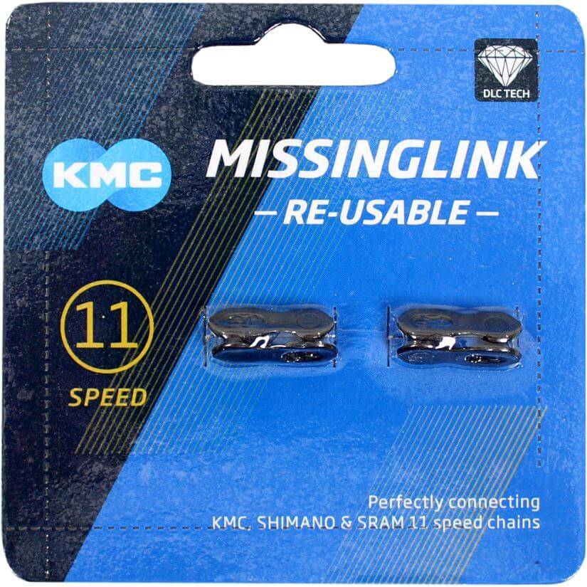 KMC MissingLink 11 DLC - 5.65mm - ZwartKMC - Fietskettingverbinder 47155758946834715575894683-0