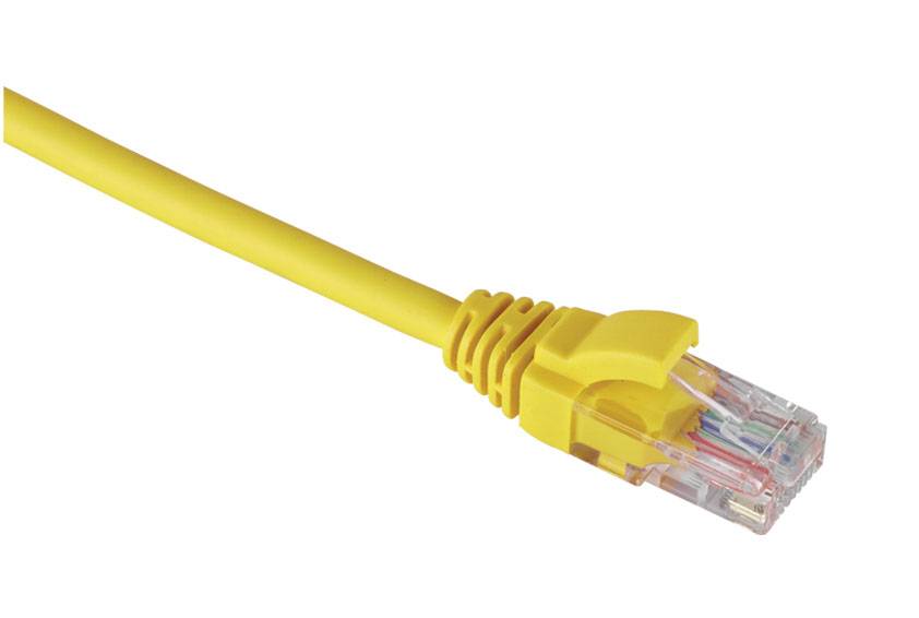 Patch kabel Cat.6 UTP PVC molded geel 5.0 meter-0