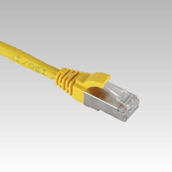 Patch kabel Cat.6A AWG26 (PiMF) LSZH molded geel 2.0 meter-0