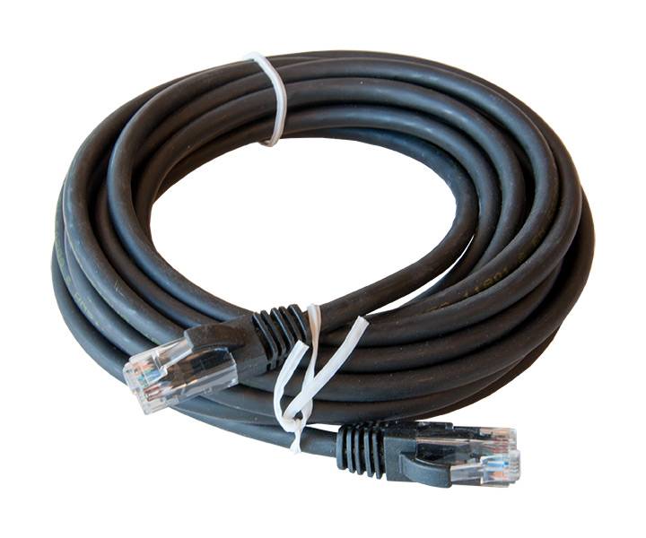 Patch kabel Cat.5e UTP PVC molded zwart 5.0 meter-0