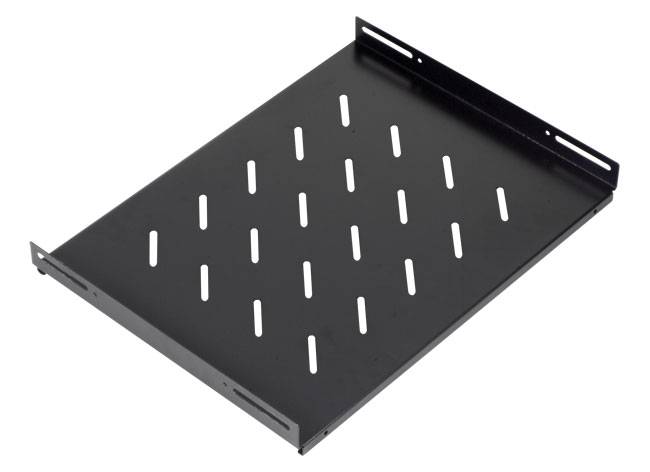 PLANK VAST D350MM 1HU 600D kast GEPERFOREERD-0