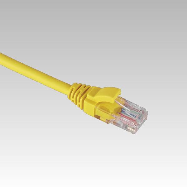 Patch kabel Cat.5e UTP PVC molded geel 5.0 meter-0