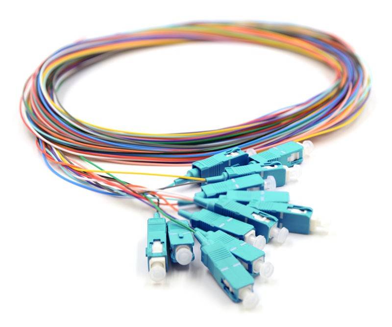 SC/upc Pigtail MM OM3 12 pieces 30mm striplength 2 meter-0