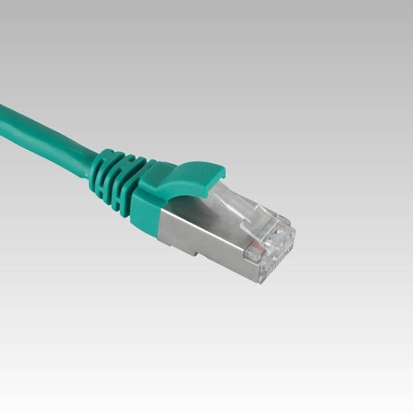 Patch kabel Cat.6 Shielded S/FTP 4PAWG26 (7/0.16) PVC molded groen 2 meter-0