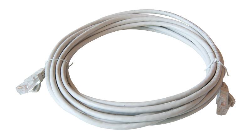 Patch kabel Cat.5e UTP PVC molded grijs 5.0 meter-0