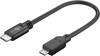 Goobay USB 2.0 Kabel USB-C™ auf Micro-B 2.0, Schwarz USB 2.0-Micro-Stecker (Typ B) > USB-C™-Stecker 1 m
