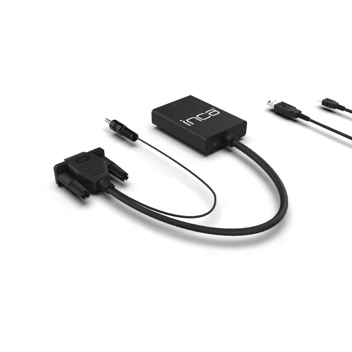 INCA Adapter IVTH-02 VGA + USB-A + Audio > HDMI, 0,2 m retail-1