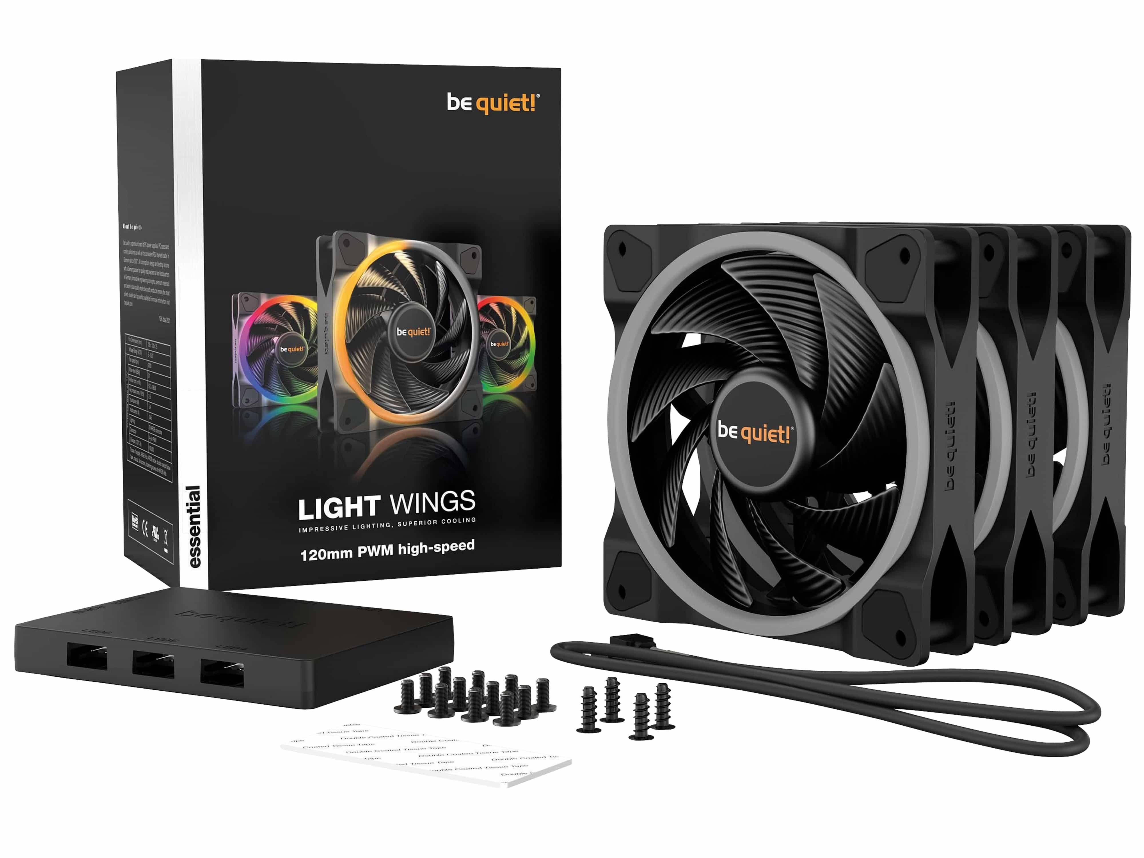 Symboolafbeelding voor wees stil! Ventilator 120*120*25 Light Wings PWM hoge snelheid (3x)