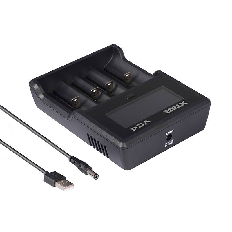 XTAR VC4 huishoudaccu USB-5