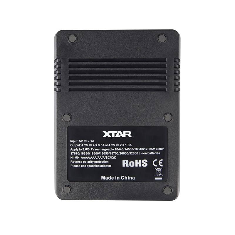 XTAR VC4 huishoudaccu USB-6