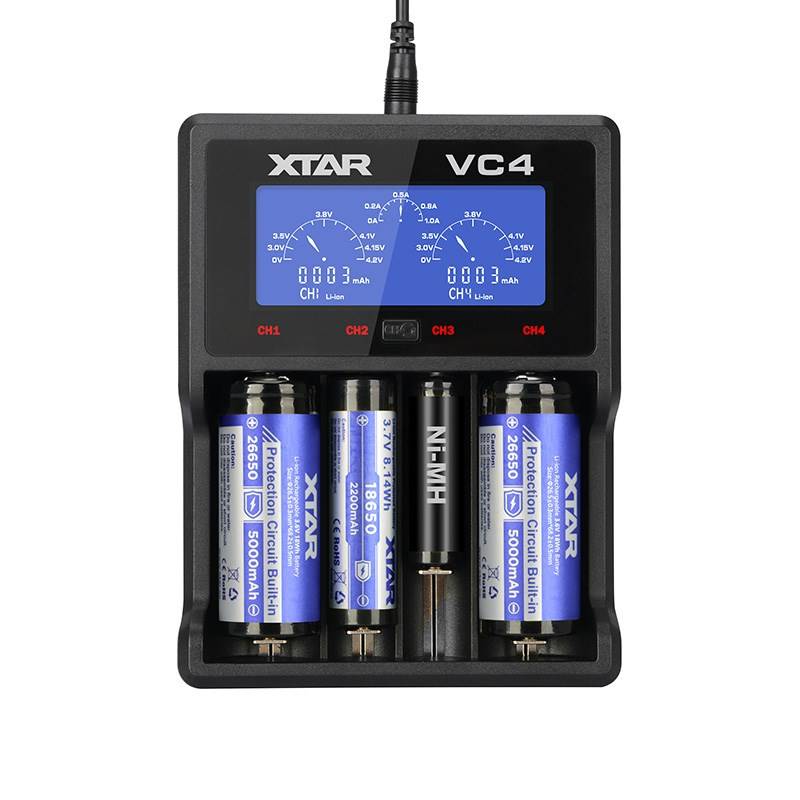 XTAR VC4 huishoudaccu USB-3
