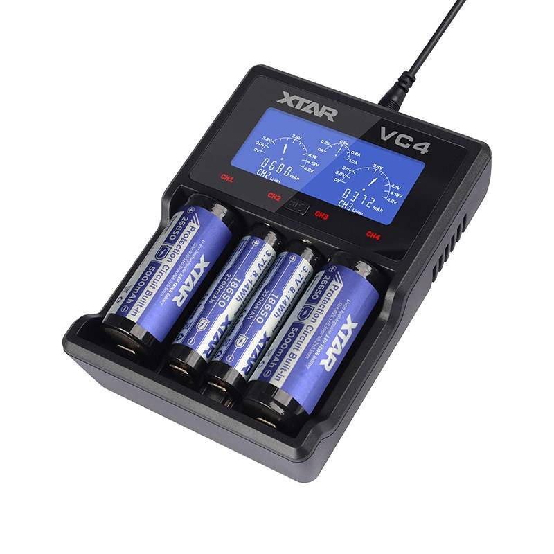 XTAR VC4 huishoudaccu USB-4